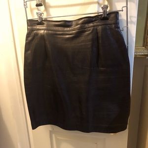 Leather skirt